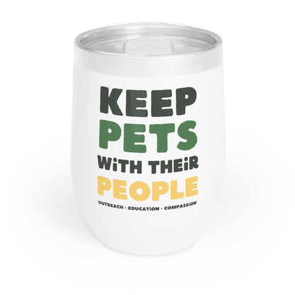 Keep Pets With Their People | Wine Tumbler - Detezi Designs-33484909235485345297