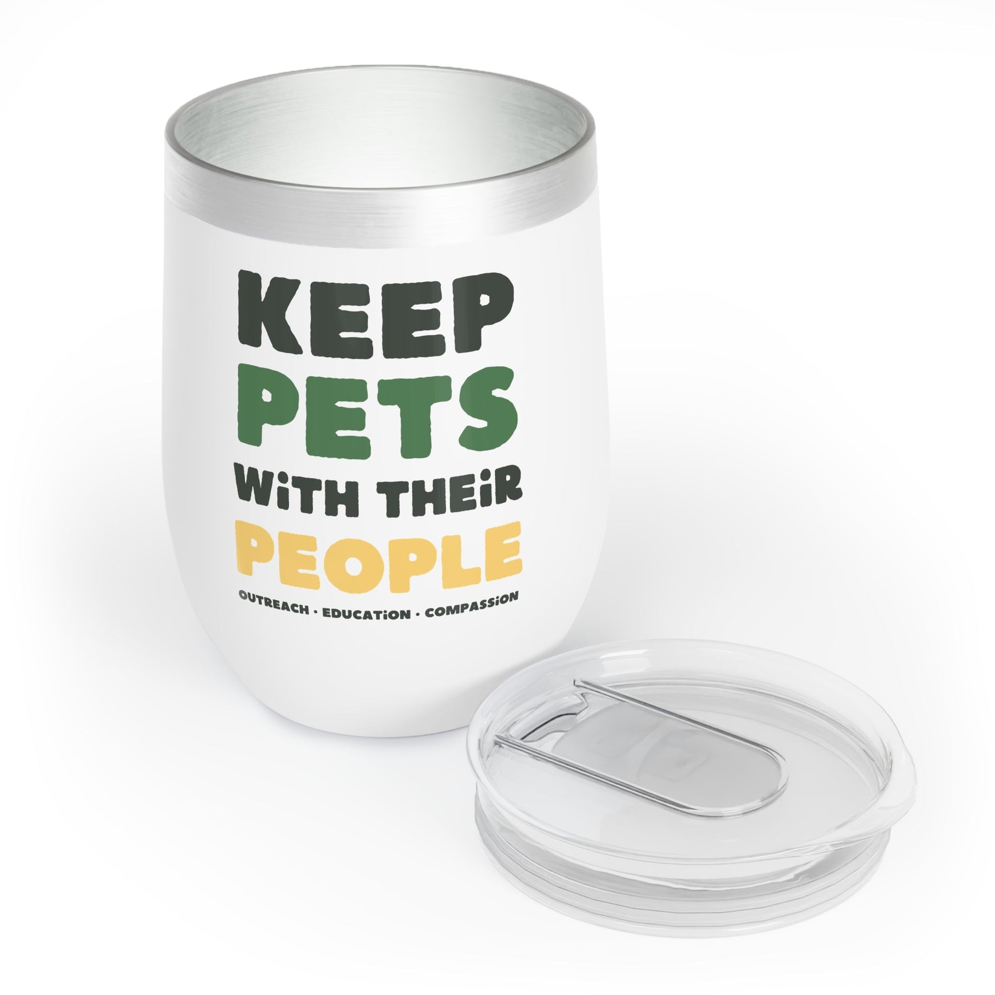 Keep Pets With Their People | Wine Tumbler - Detezi Designs-33484909235485345297