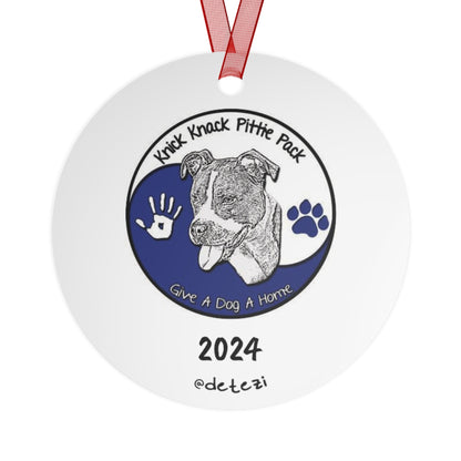 Knick Knack Pittie Pack | FUNDRAISER | 2024 Holiday Ornament - Detezi Designs - 11710029172055908037