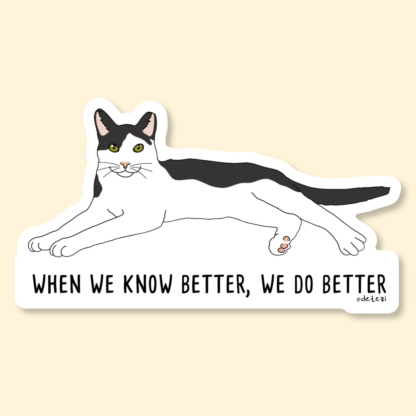 When We Know Better | Vinyl Sticker