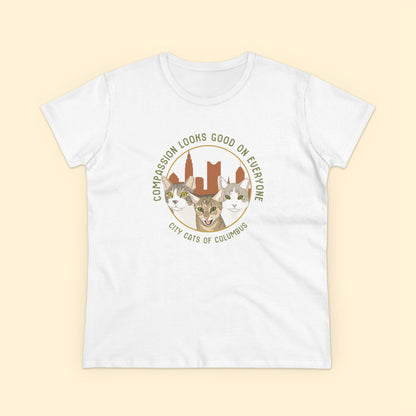 Ladies' Cut Crewneck Tee | FUNDRAISER | City Cats of Columbus - Detezi Designs-20201498311949122622