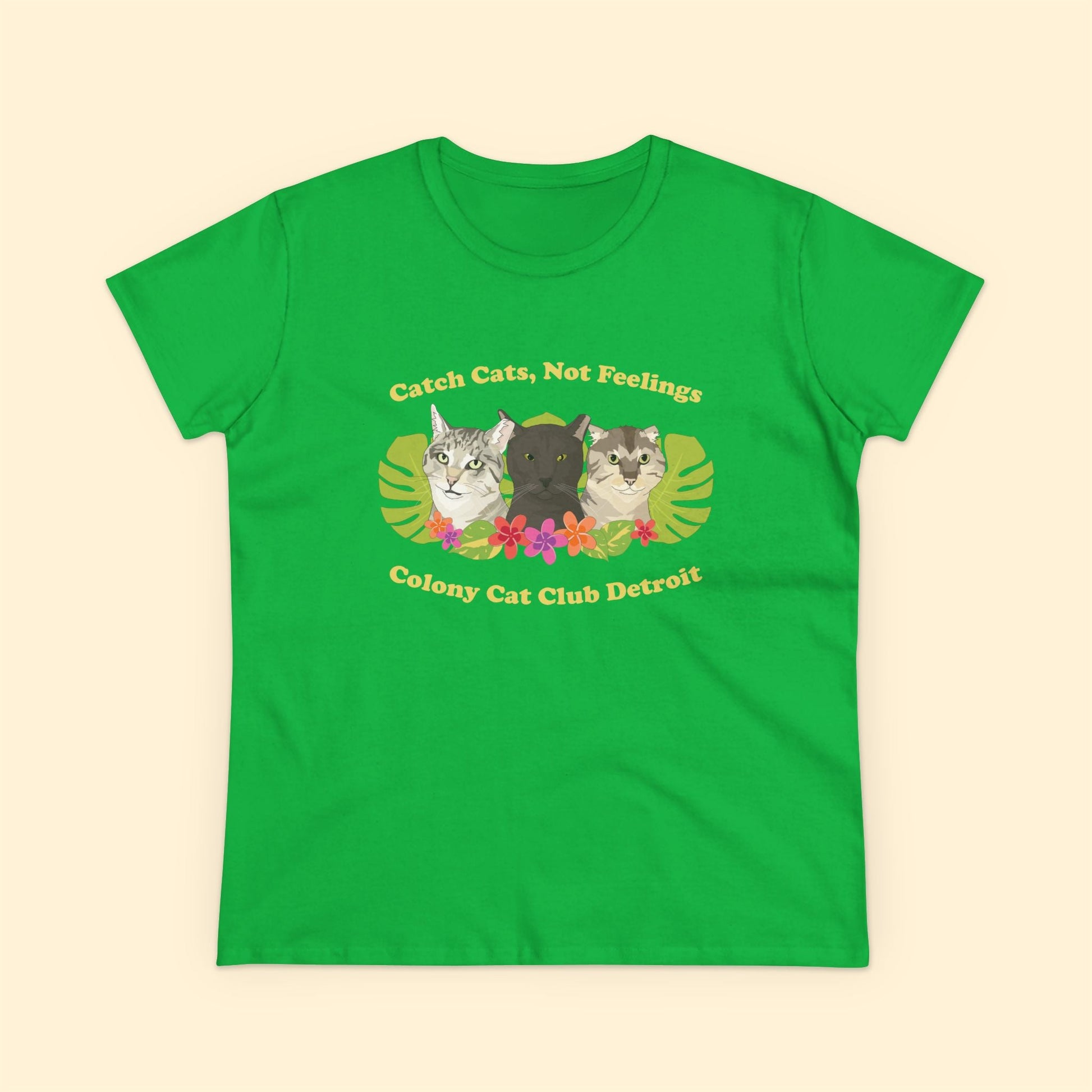 Ladies' Cut Crewneck Tee | FUNDRAISER | Colony Cat Club - Detezi Designs - 19197950302287587763