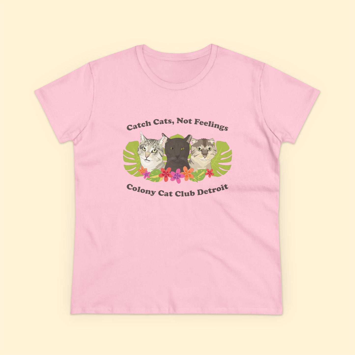 Ladies' Cut Crewneck Tee | FUNDRAISER | Colony Cat Club - Detezi Designs - 23517423479095609425