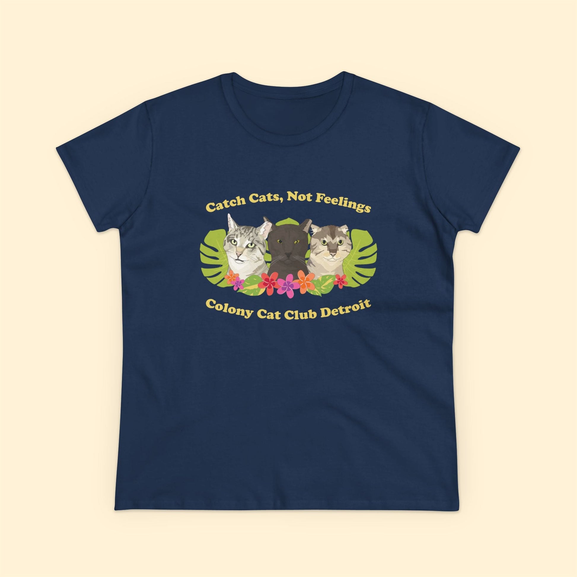 Ladies' Cut Crewneck Tee | FUNDRAISER | Colony Cat Club - Detezi Designs - 46599564161152547338