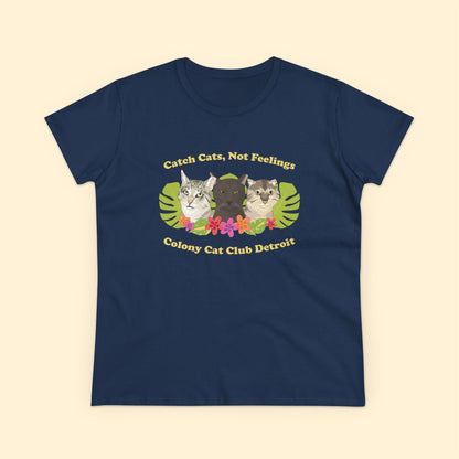 Ladies' Cut Crewneck Tee | FUNDRAISER | Colony Cat Club - Detezi Designs - 46599564161152547338