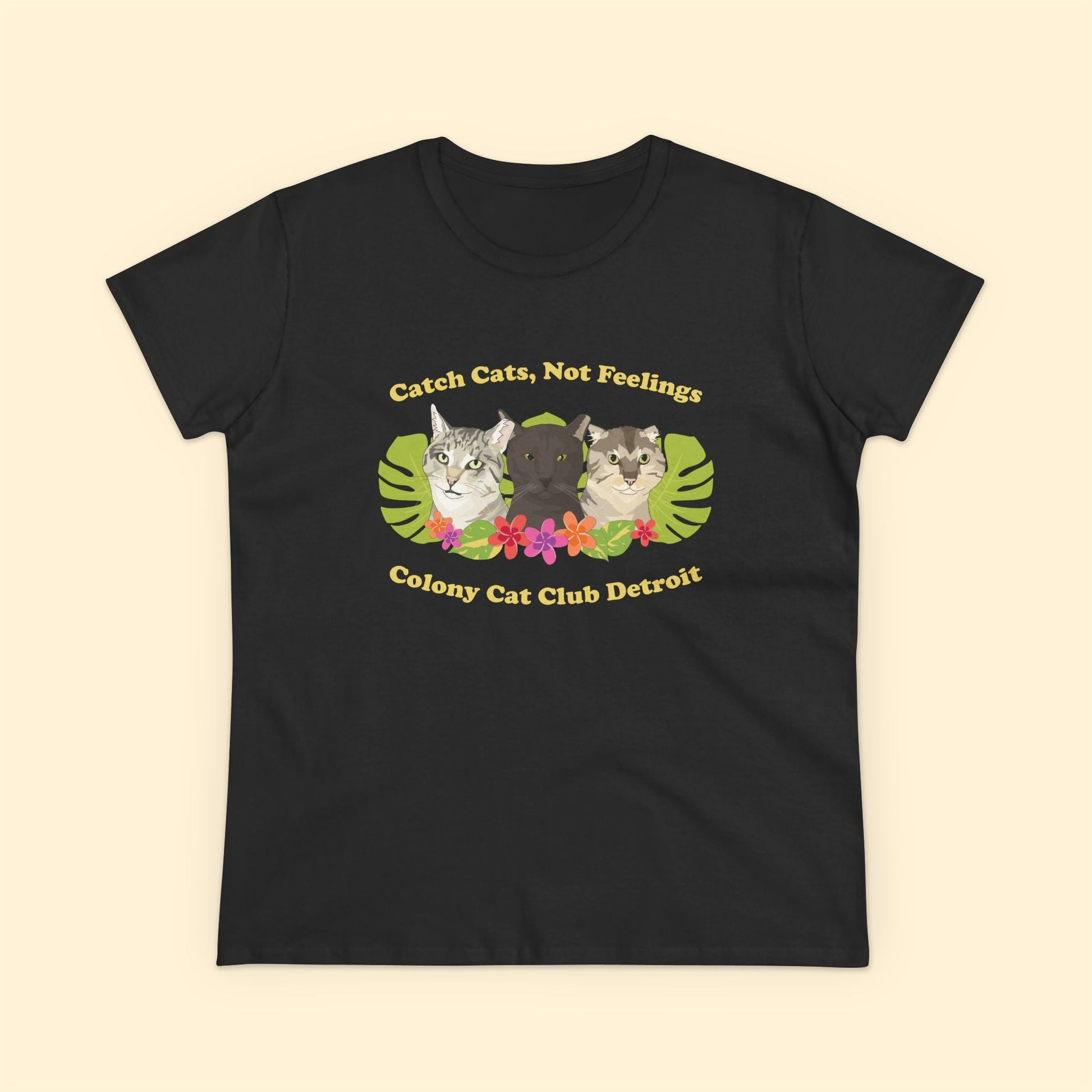 Ladies' Cut Crewneck Tee | FUNDRAISER | Colony Cat Club - Detezi Designs - 85909853454607334013