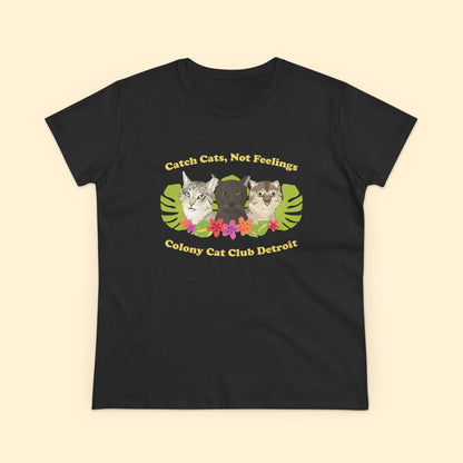 Ladies' Cut Crewneck Tee | FUNDRAISER | Colony Cat Club - Detezi Designs - 85909853454607334013