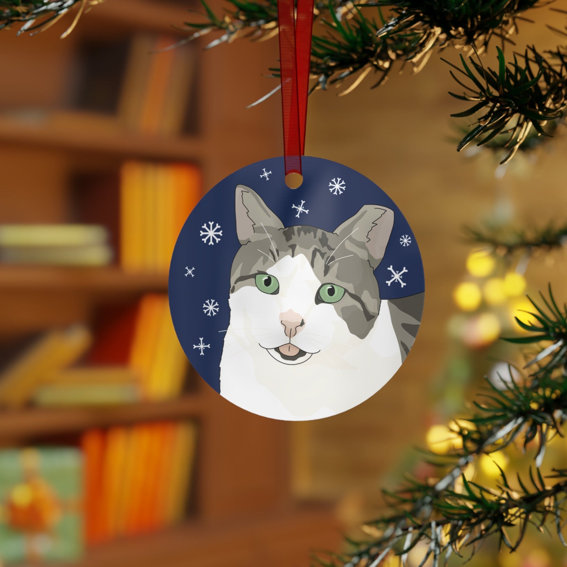 Lawrence | FUNDRAISER for Bronx Community Cats | 2024 Holiday Ornament - Detezi Designs - 73993092799853996283