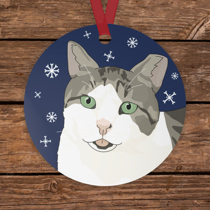 Lawrence | FUNDRAISER for Bronx Community Cats | 2024 Holiday Ornament - Detezi Designs - 73993092799853996283