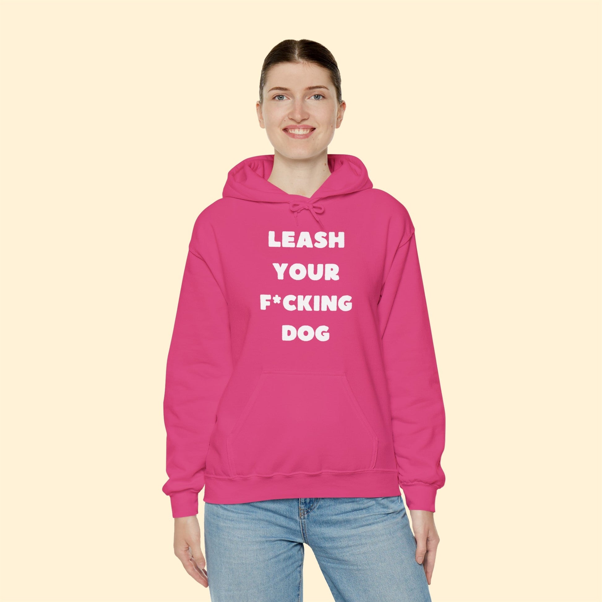 Leash Your F*cking Dog | Hooded Sweatshirt - Detezi Designs-25132042207522643573