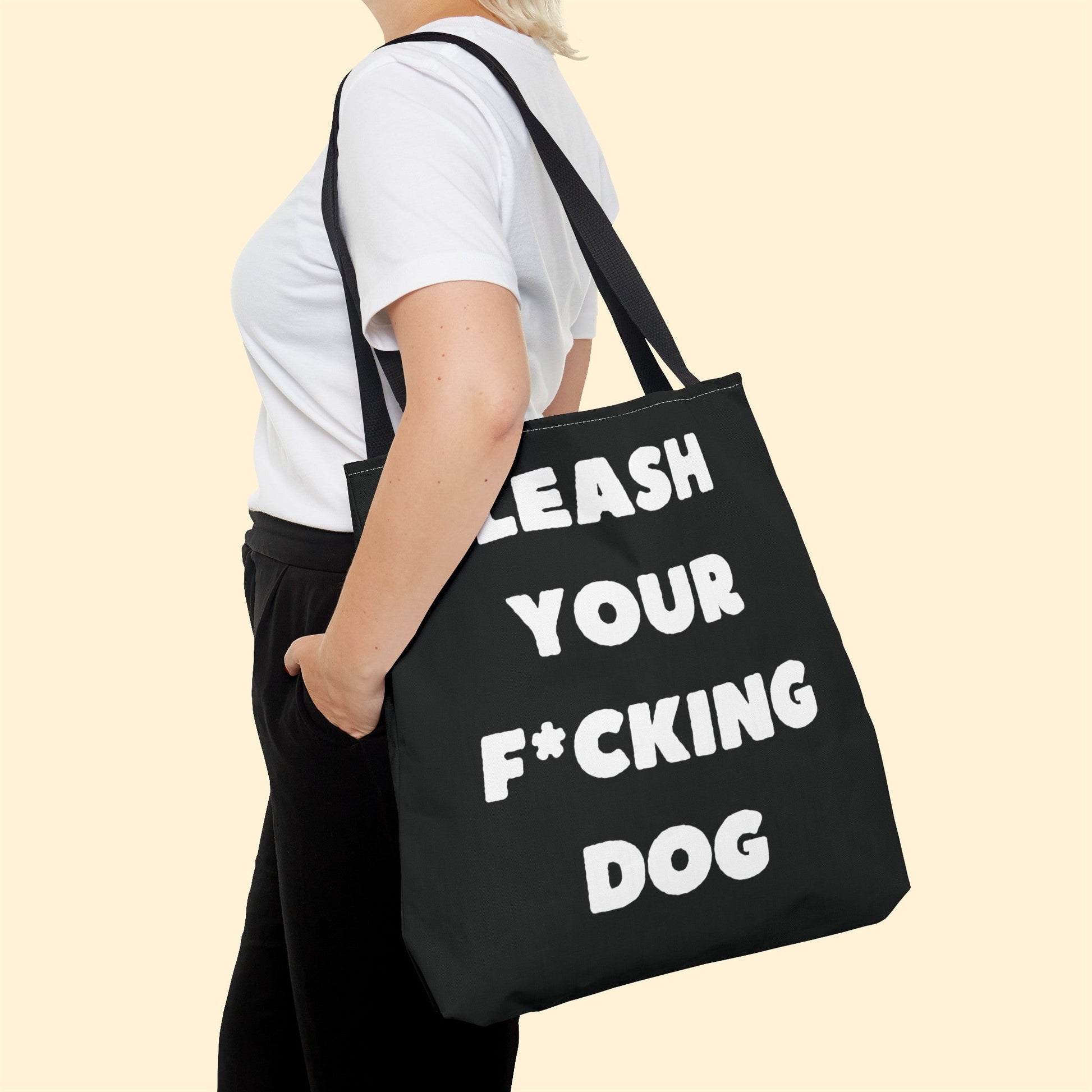 Leash Your F*cking Dog | Tote Bag - Detezi Designs-17671058731520710039