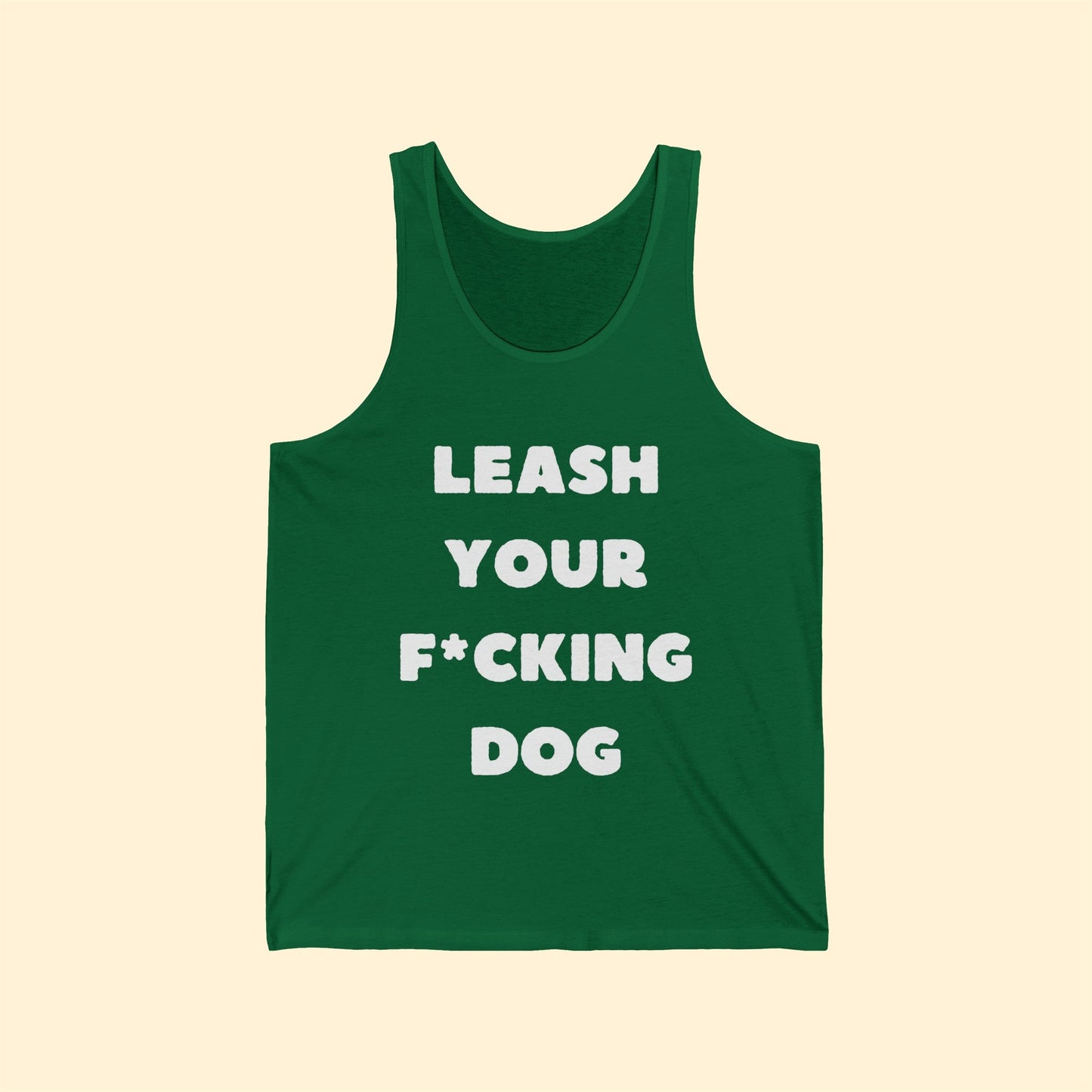 Leash Your F*cking Dog | Unisex Jersey Tank - Detezi Designs-28852170857683321138