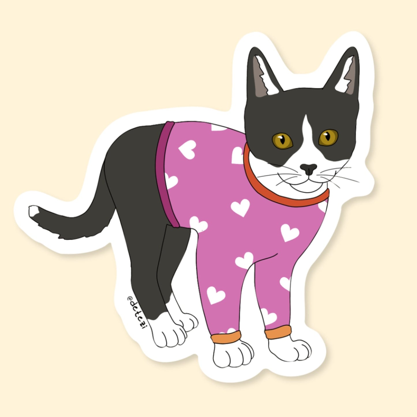 Lesbian Kitten | Vinyl Sticker - Detezi Designs-