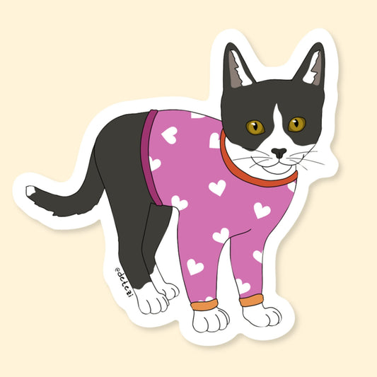 Lesbian Kitten | Vinyl Sticker - Detezi Designs-