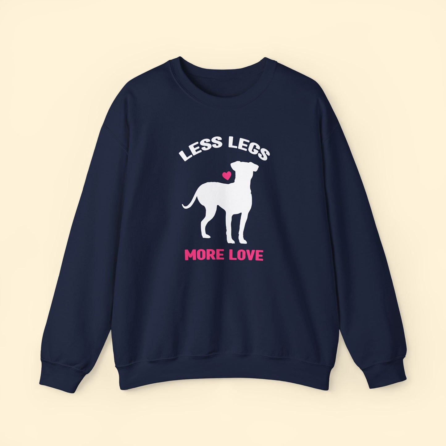Less Legs, More Love | Crewneck Sweatshirt - Detezi Designs - 18212135183519521712