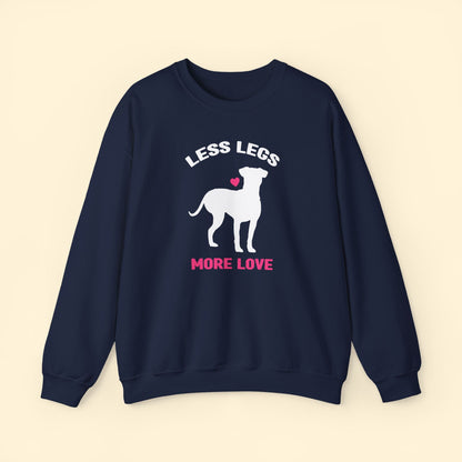 Less Legs, More Love | Crewneck Sweatshirt - Detezi Designs - 18212135183519521712