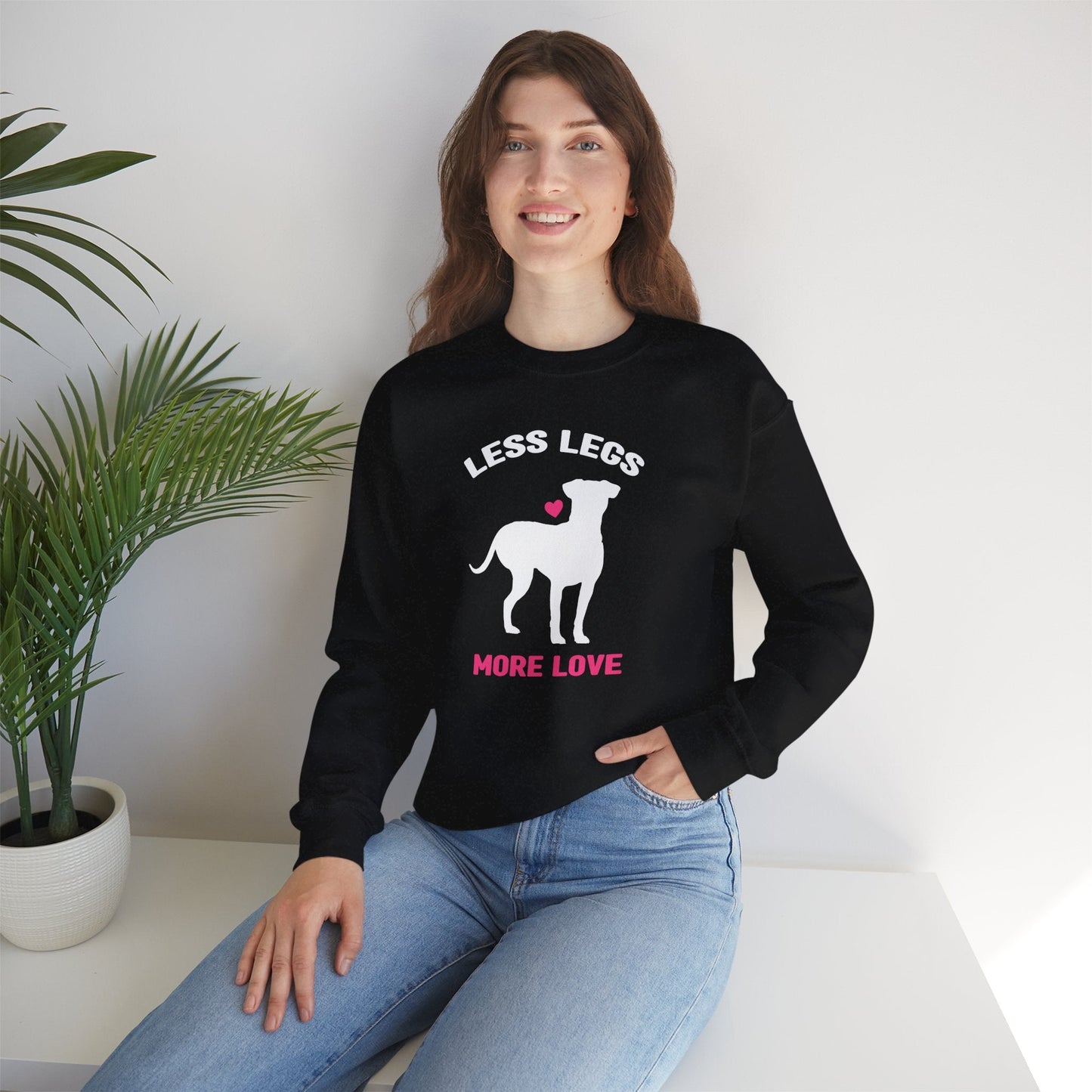 Less Legs, More Love | Crewneck Sweatshirt - Detezi Designs - 33493919326024007356