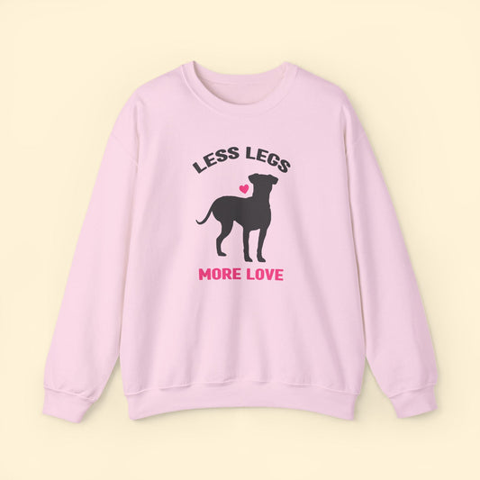 Less Legs, More Love | Crewneck Sweatshirt - Detezi Designs - 33493919326024007356