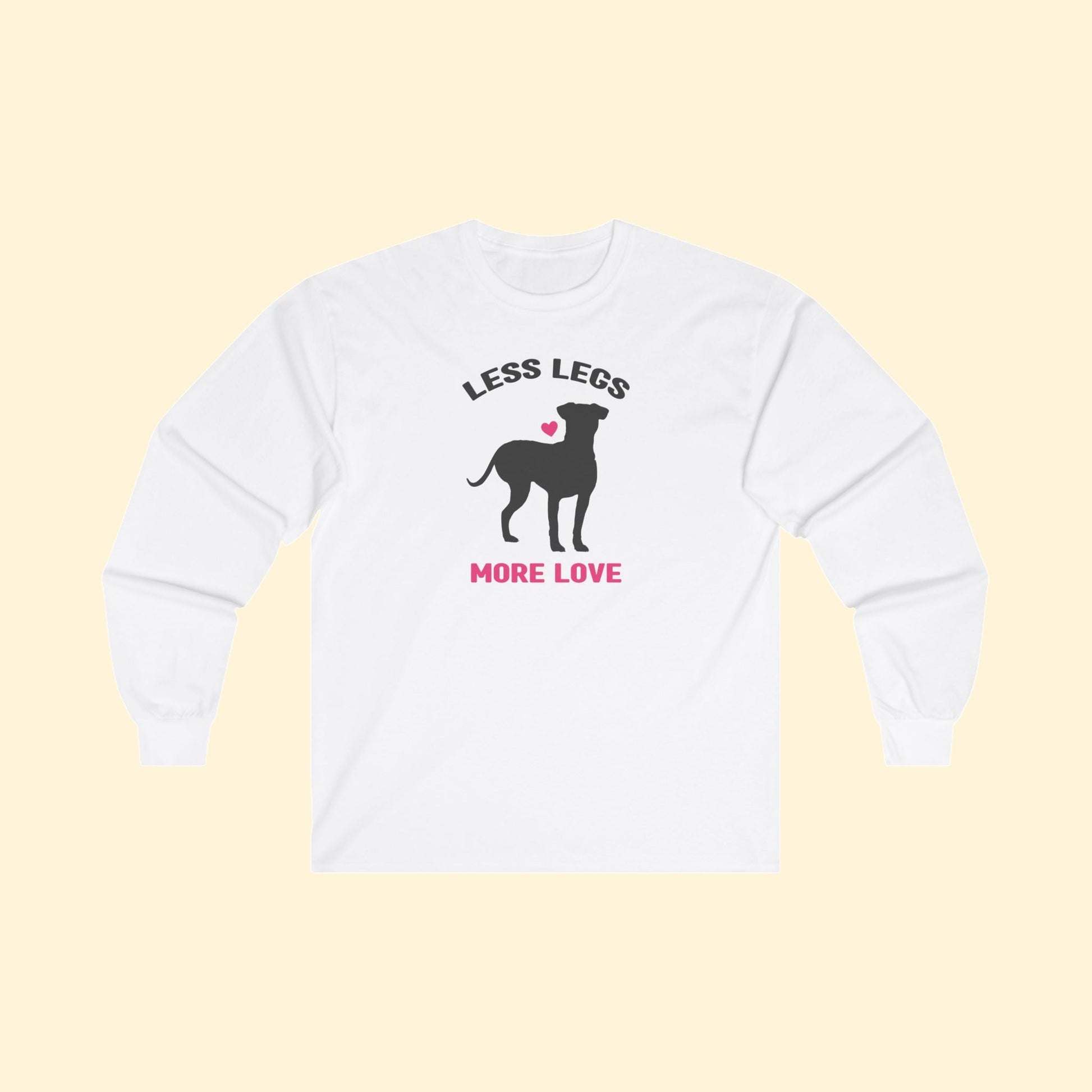 Less Legs, More Love | Long Sleeve Tee - Detezi Designs - 28689949475386753917