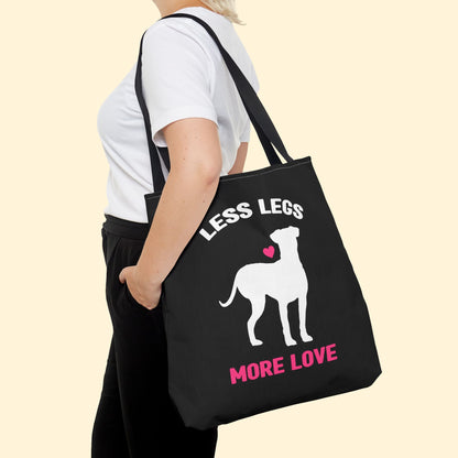 Less Legs, More Love | Tote Bag - Detezi Designs - 15411776971085960124