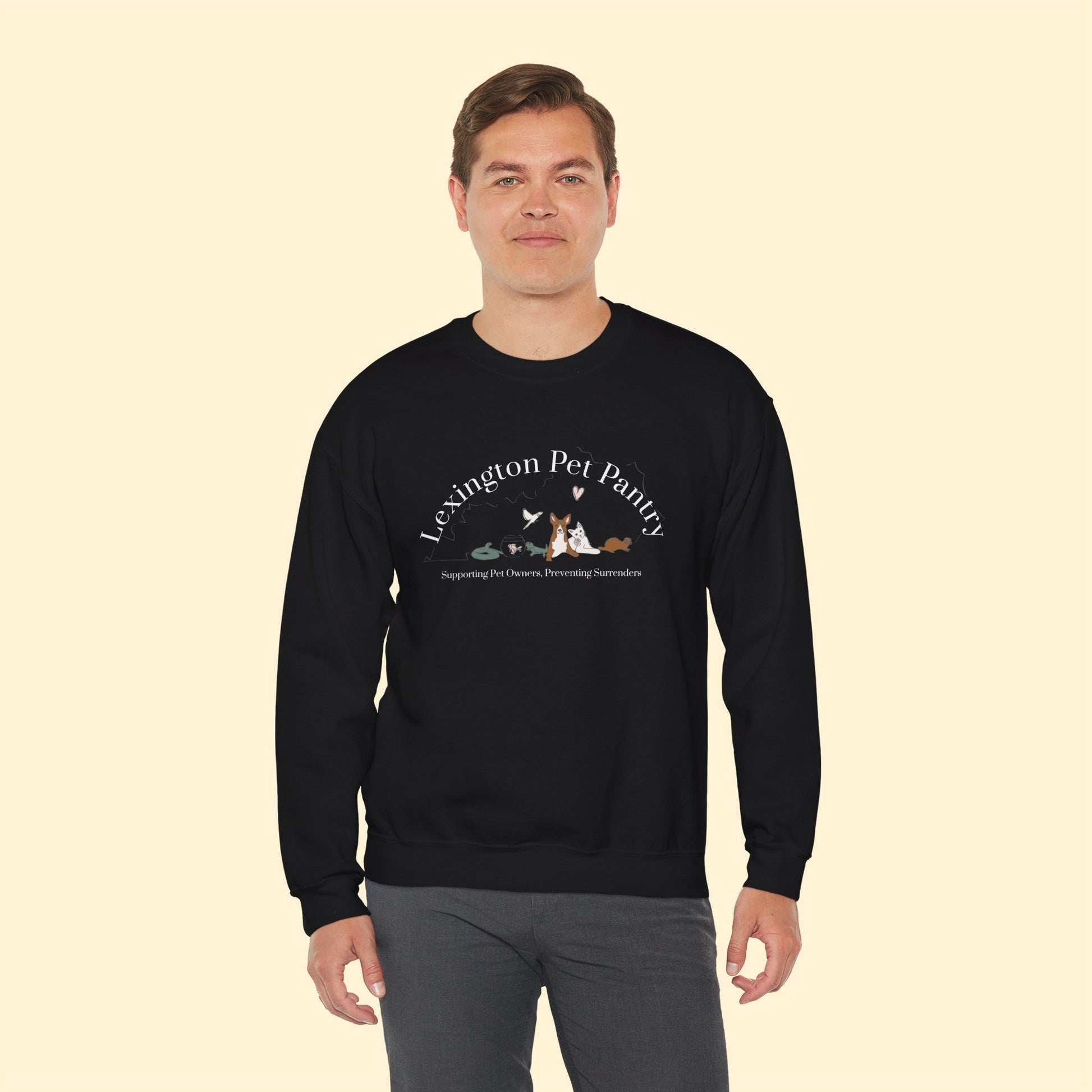 Lexington Pet Pantry | FUNDRAISER | Crewneck Sweatshirt - Detezi Designs-23904728110243050957