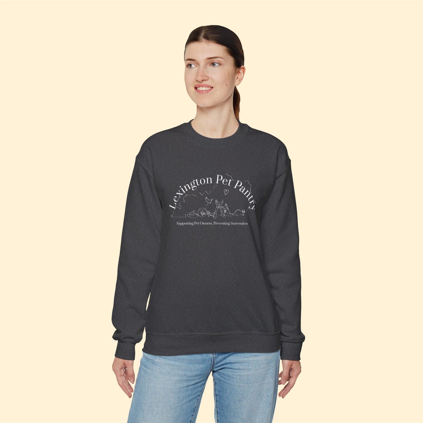 Lexington Pet Pantry | FUNDRAISER | Crewneck Sweatshirt - Detezi Designs-23904728110243050957