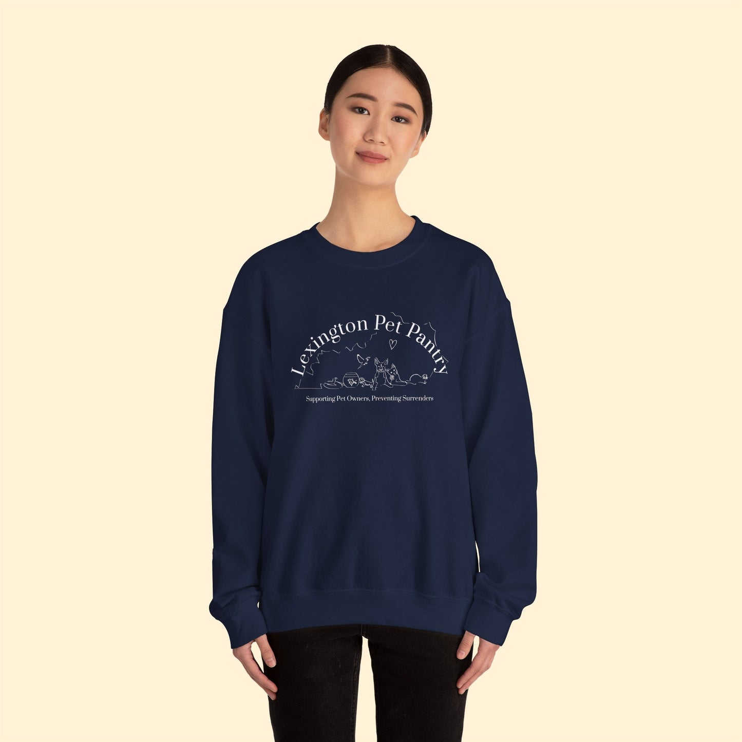 Lexington Pet Pantry | FUNDRAISER | Crewneck Sweatshirt - Detezi Designs-23904728110243050957