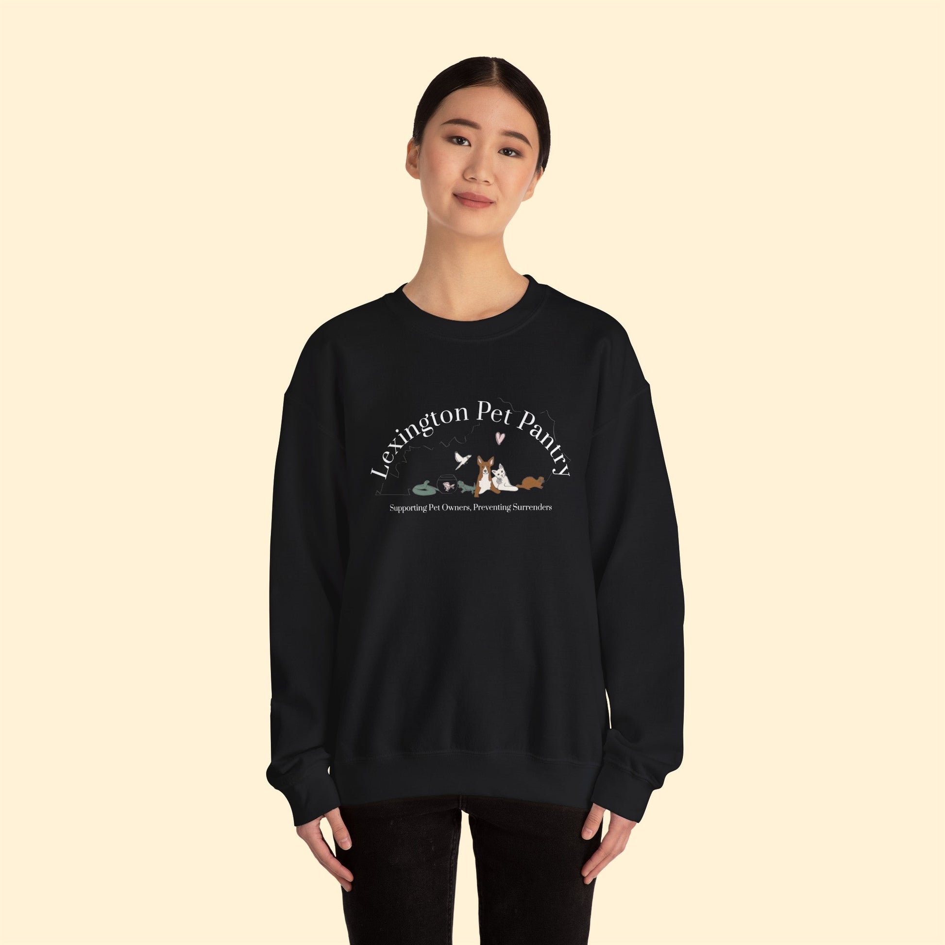 Lexington Pet Pantry | FUNDRAISER | Crewneck Sweatshirt - Detezi Designs-23904728110243050957