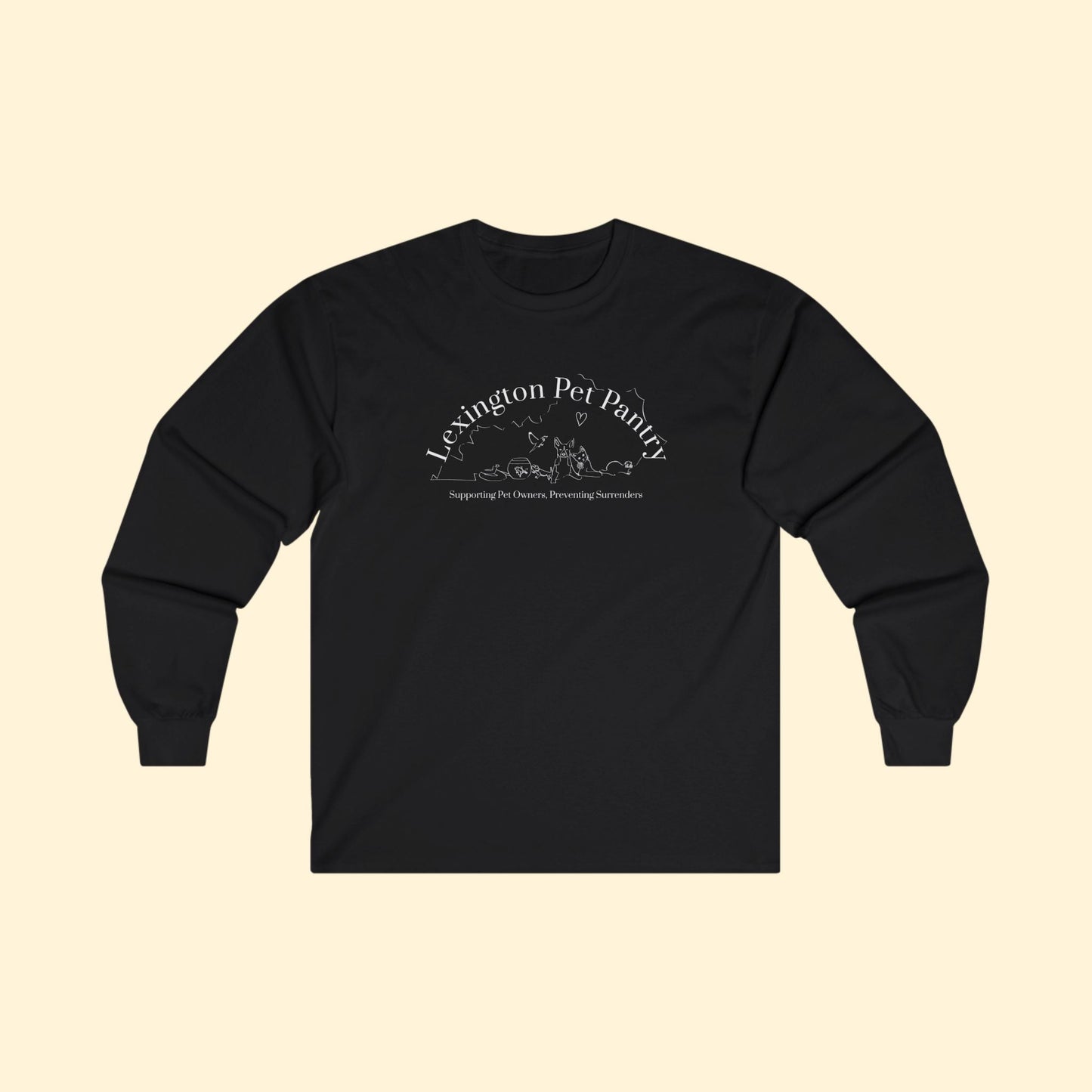 Lexington Pet Pantry | FUNDRAISER | Long Sleeve Tee - Detezi Designs - 26651258434317299384