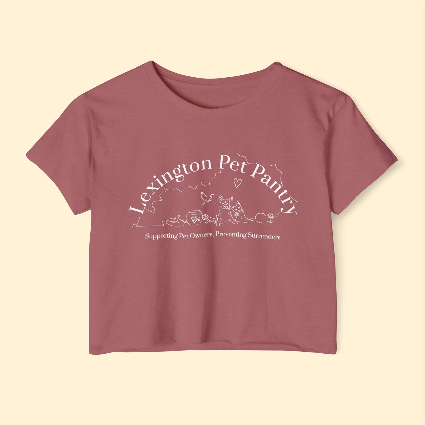 Lexington Pet Pantry | FUNDRAISER | Women's Festival Crop Top - Detezi Designs-12046048966677943847