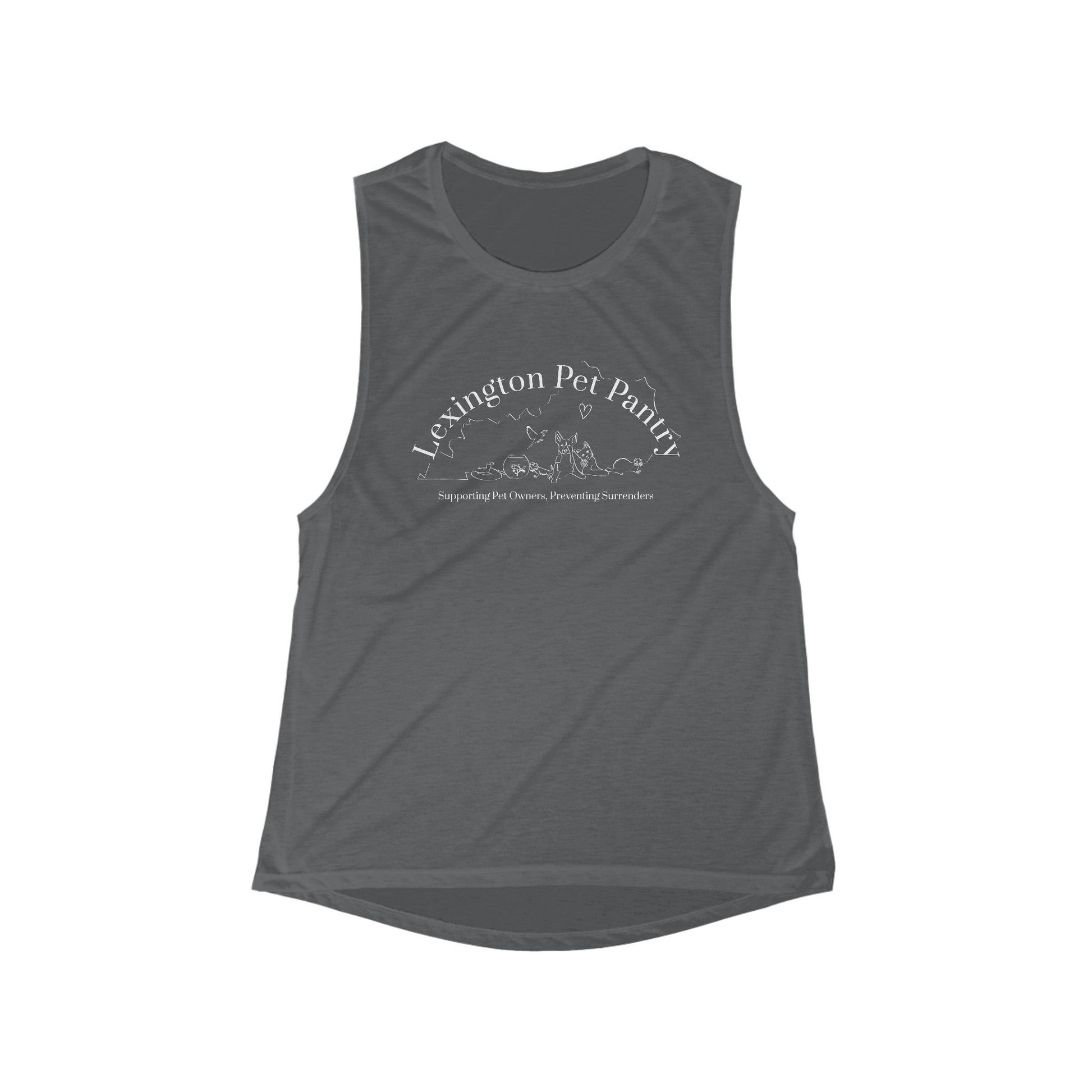 Lexington Pet Pantry | FUNDRAISER | Women's Flowy Scoop Muscle Tank - Detezi Designs-21185920509469495185