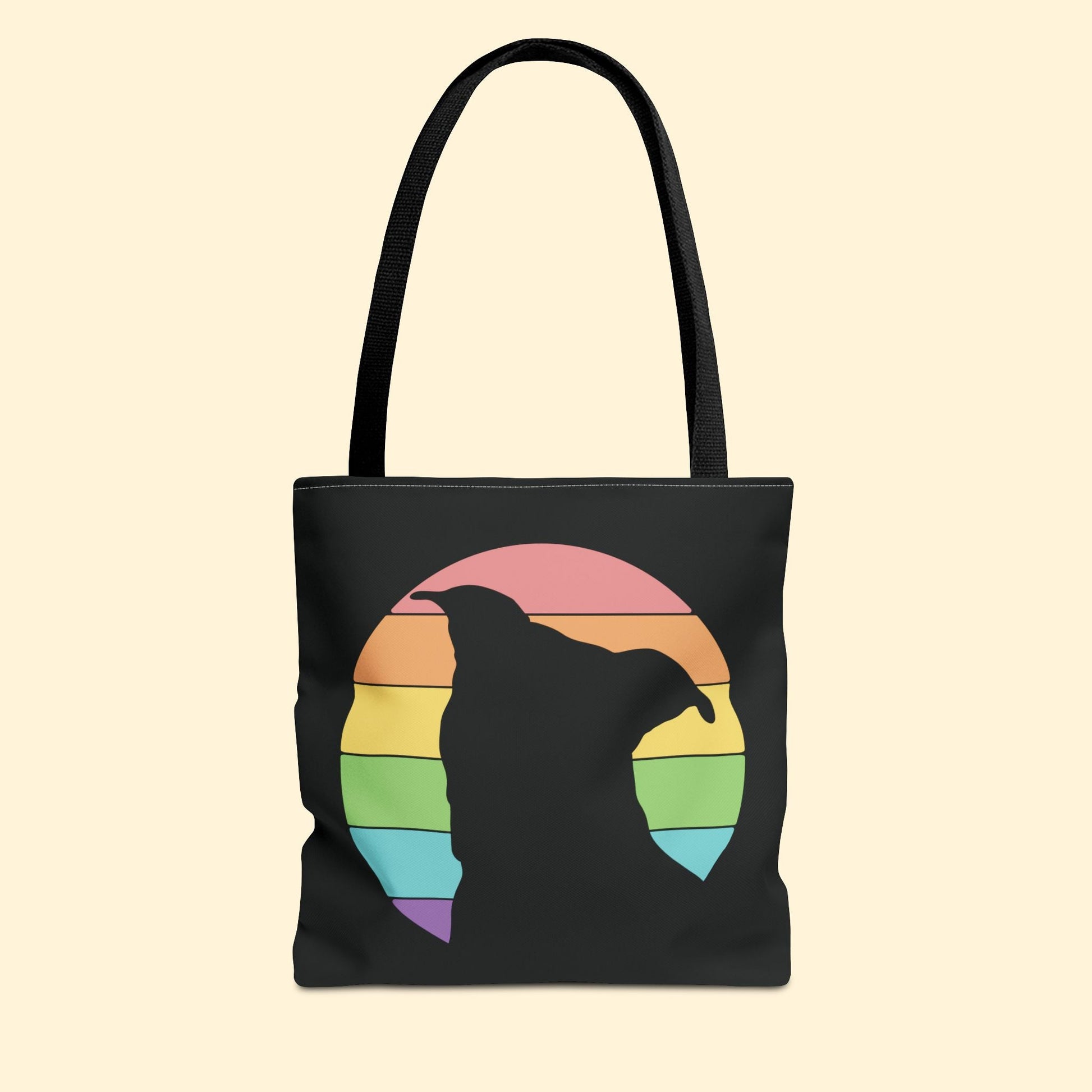 LGBTQ+ Pride | Pit Bull Silhouette | Tote Bag - Detezi Designs - 33501349162168778713