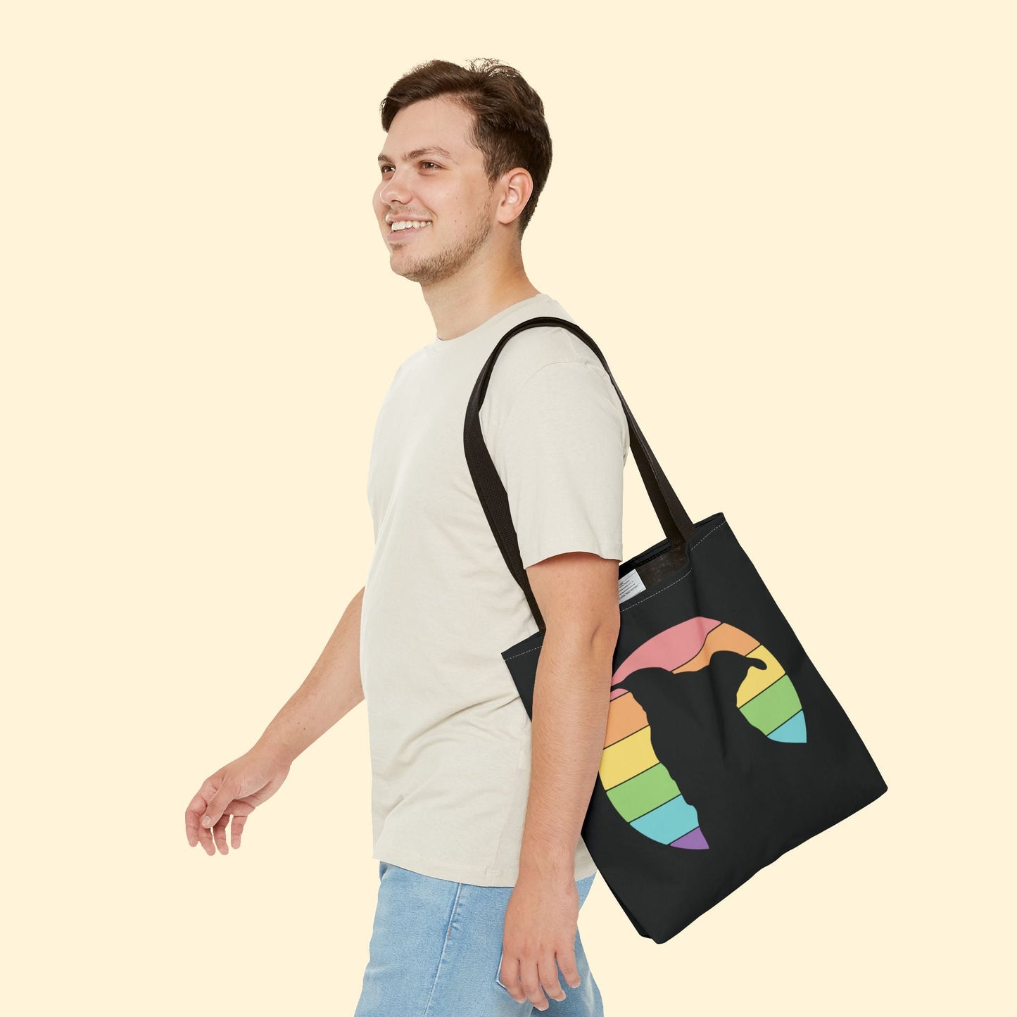 LGBTQ+ Pride | Pit Bull Silhouette | Tote Bag - Detezi Designs - 58995420434929386807