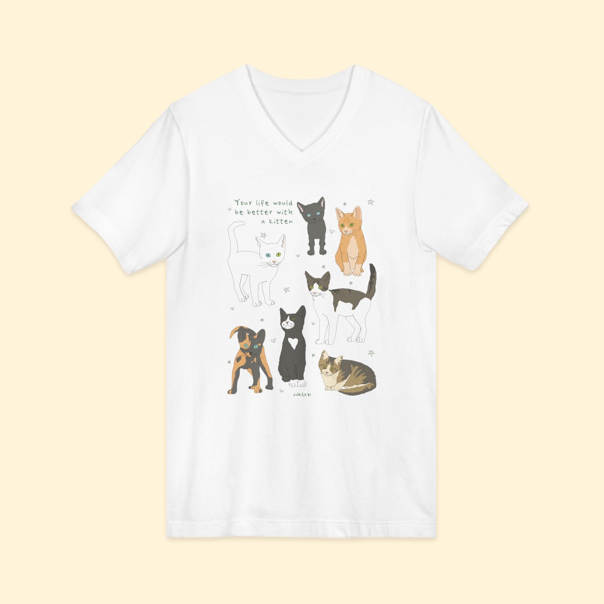 Life Would Be Better | Unisex V - Neck Tee - Detezi Designs - 17925689847357814343