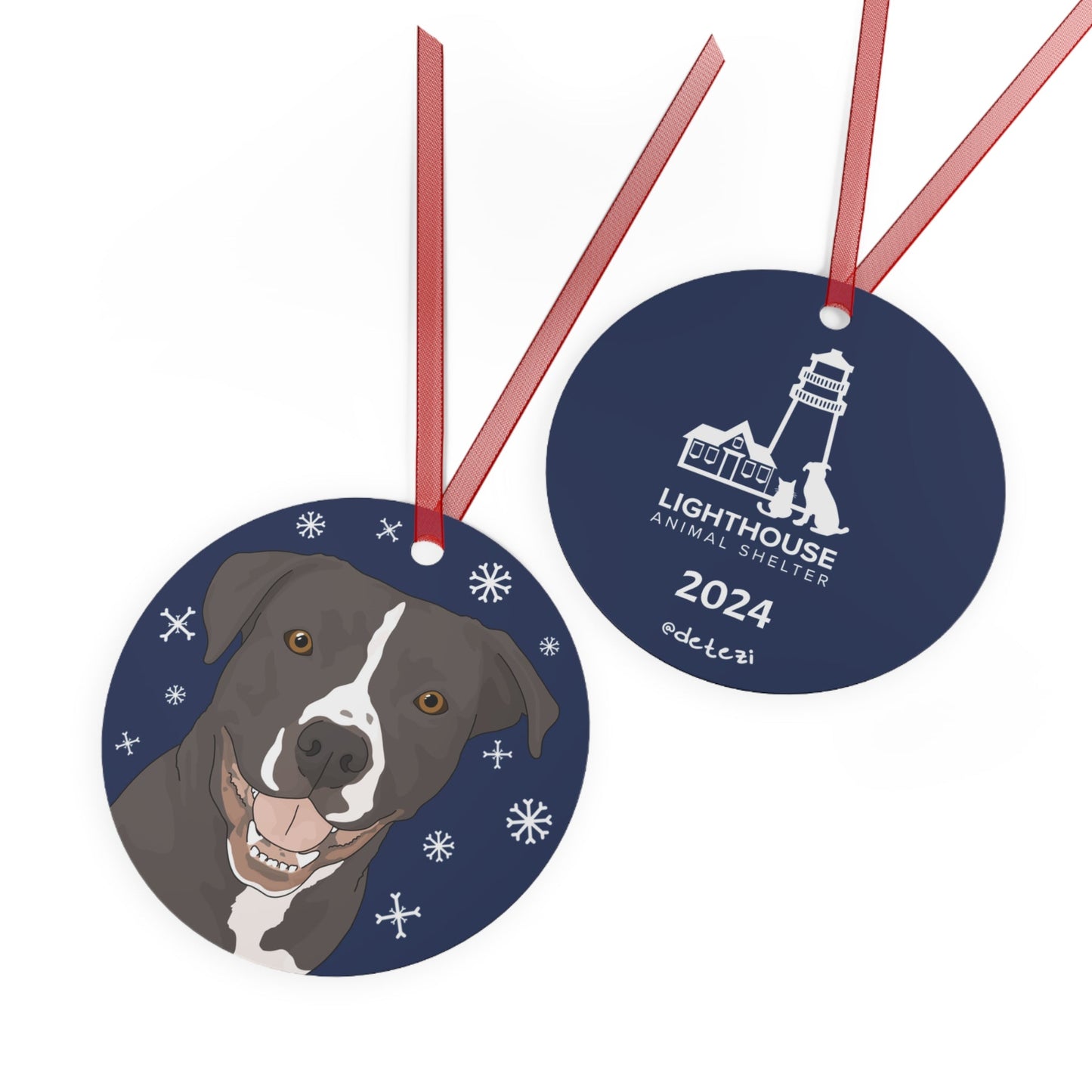 Lighthouse Animal Shelter | FUNDRAISER | 2024 Holiday Ornament - Detezi Designs - 15873817648872995255