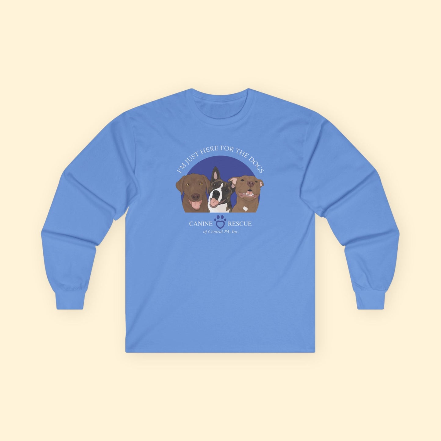 Long Sleeve Tee | FUNDRAISER | Canine Rescue of Central PA - Detezi Designs - 15749345308031834940