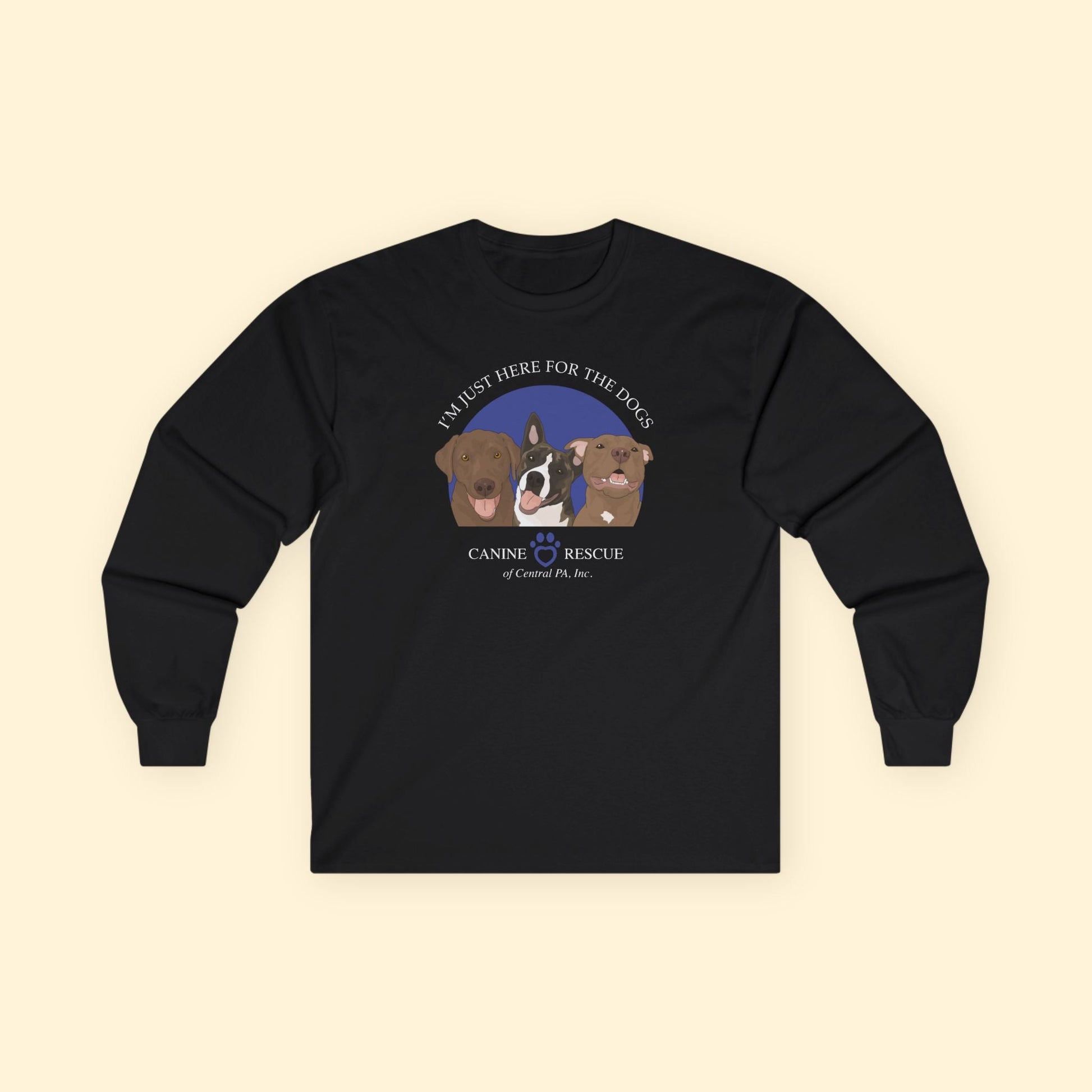 Long Sleeve Tee | FUNDRAISER | Canine Rescue of Central PA - Detezi Designs - 30363077768229786492