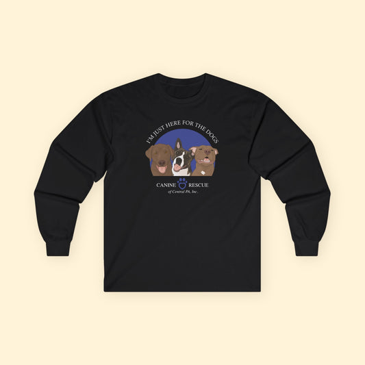 Long Sleeve Tee | FUNDRAISER | Canine Rescue of Central PA - Detezi Designs - 30363077768229786492