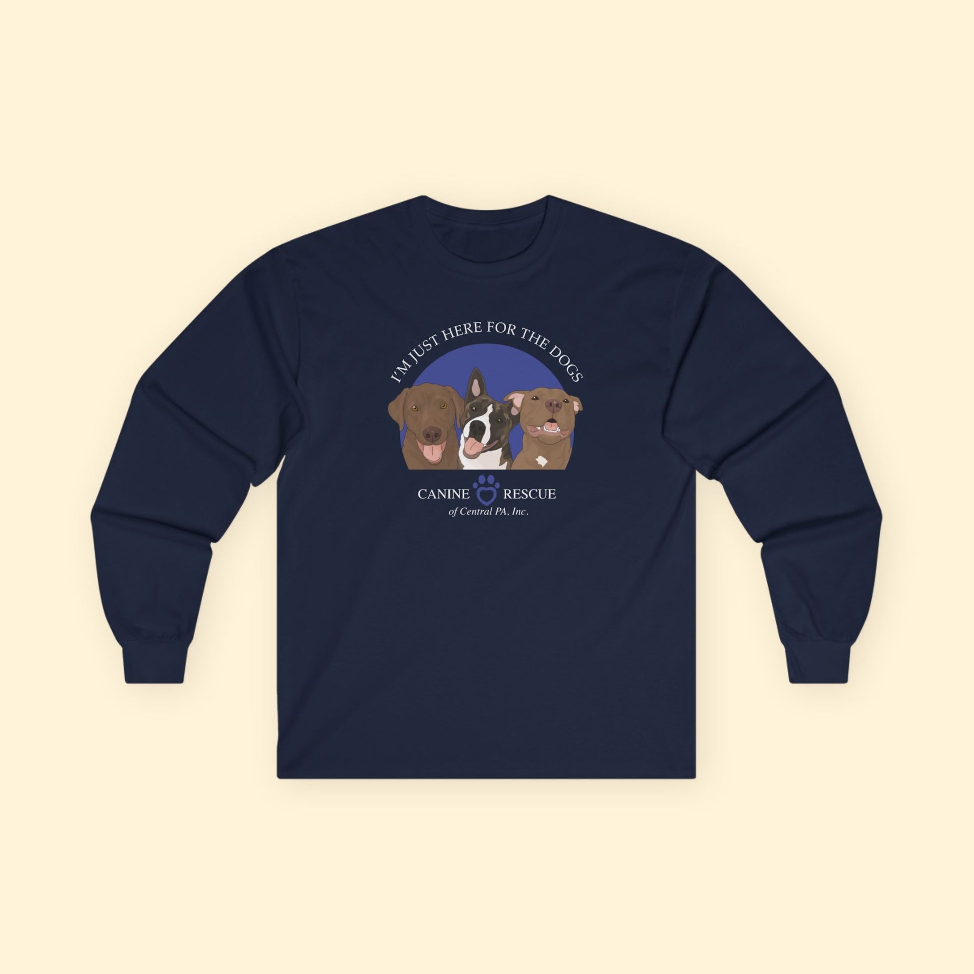 Long Sleeve Tee | FUNDRAISER | Canine Rescue of Central PA - Detezi Designs - 32569363846292578957