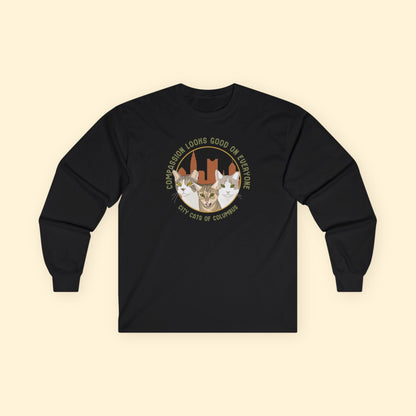 Long Sleeve Tee | FUNDRAISER | City Cats of Columbus - Detezi Designs-13903259212532102343