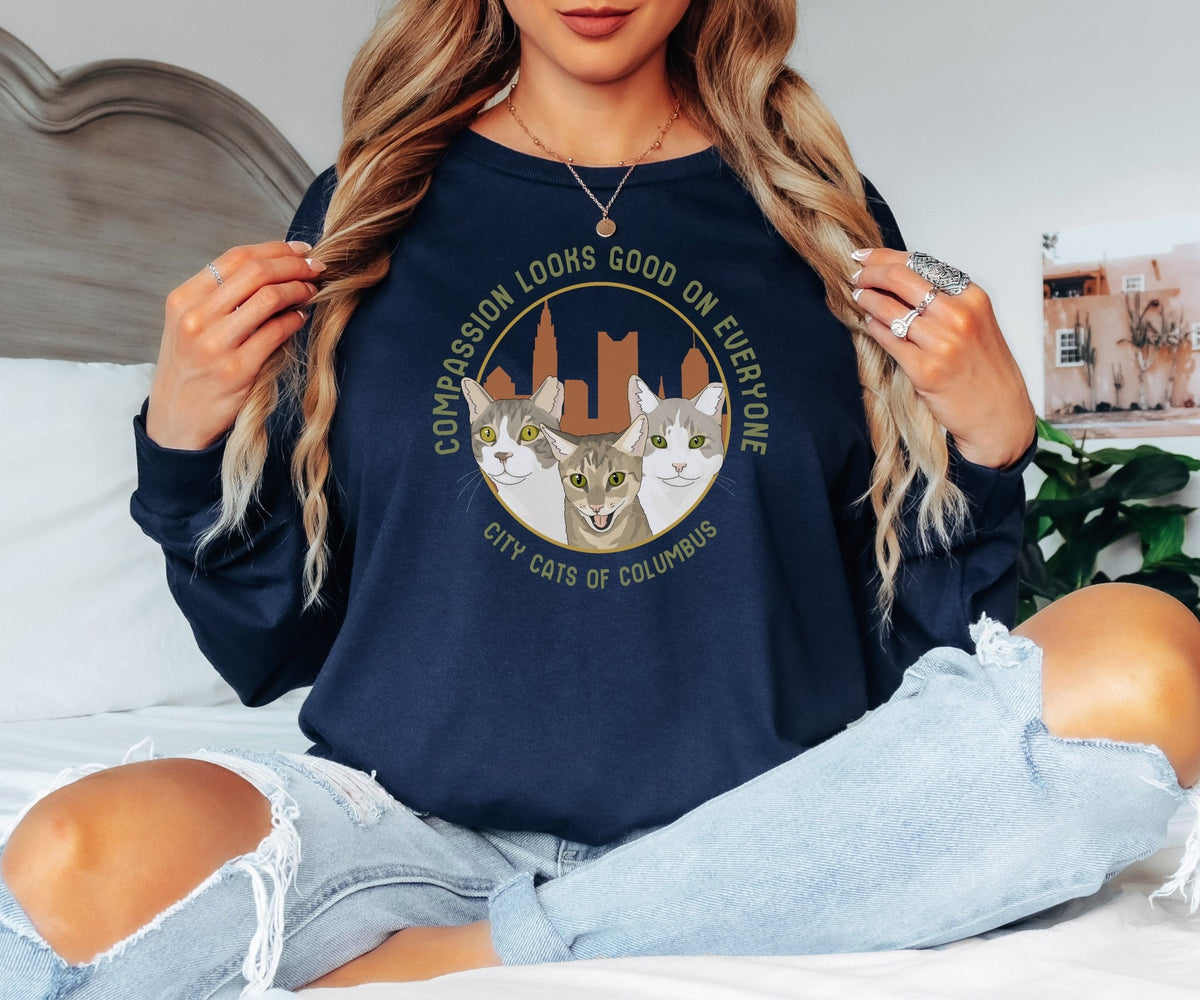 Long Sleeve Tee | FUNDRAISER | City Cats of Columbus - Detezi Designs-16554094305676686791
