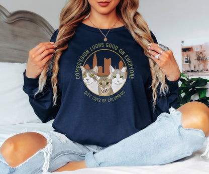 Long Sleeve Tee | FUNDRAISER | City Cats of Columbus - Detezi Designs-16554094305676686791