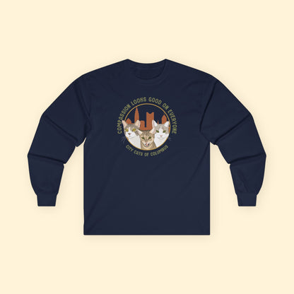 Long Sleeve Tee | FUNDRAISER | City Cats of Columbus - Detezi Designs-18251272972019044579