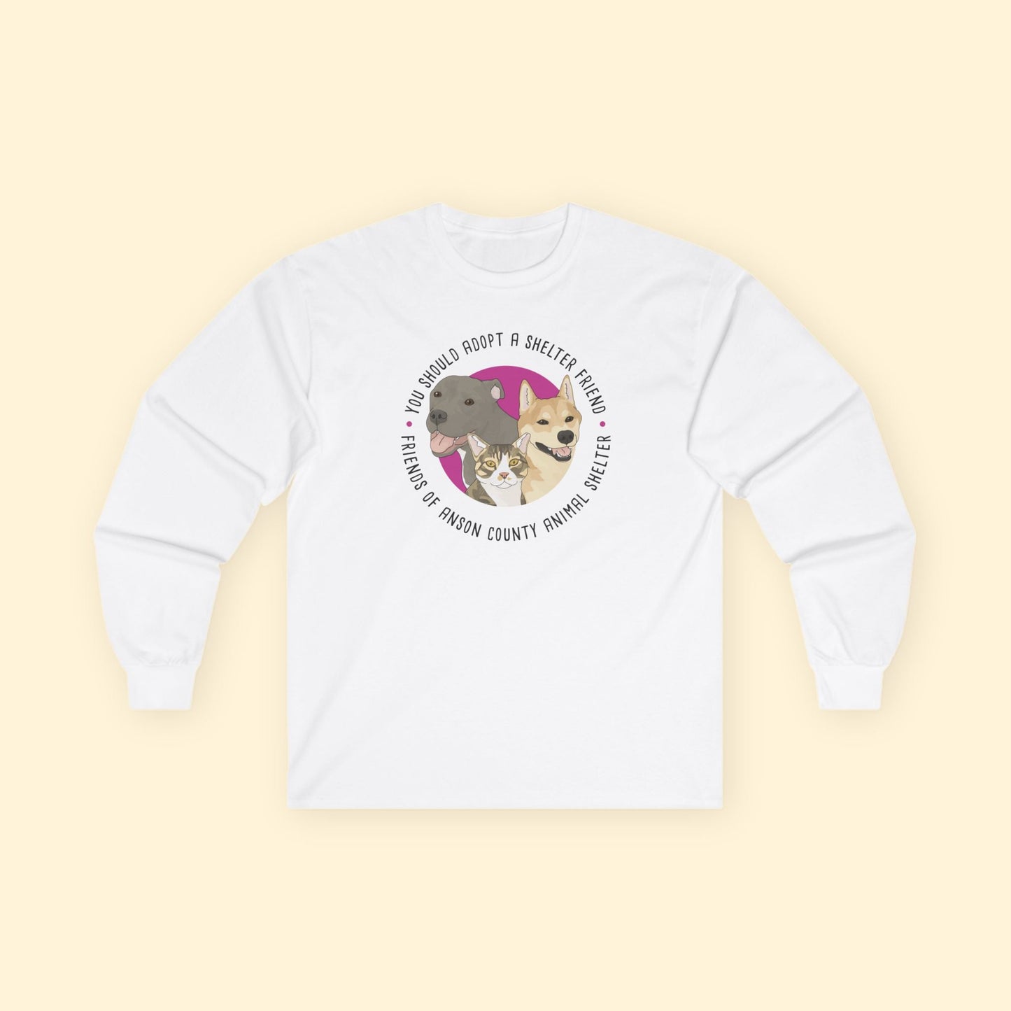 Long Sleeve Tee | FUNDRAISER | Friends of Anson County Animal Shelter - Detezi Designs - 27884260074766426524