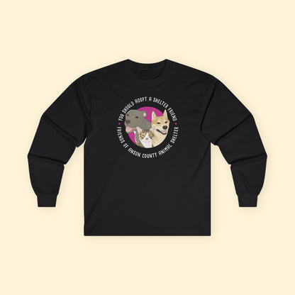 Long Sleeve Tee | FUNDRAISER | Friends of Anson County Animal Shelter - Detezi Designs - 32812182901702222257