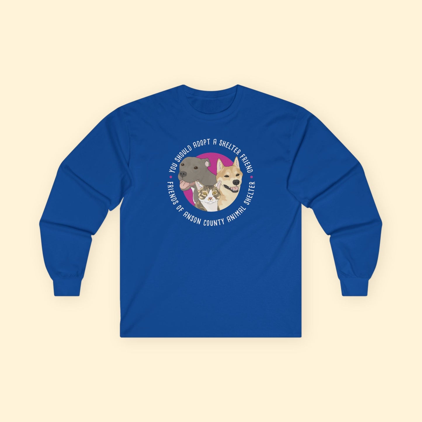 Long Sleeve Tee | FUNDRAISER | Friends of Anson County Animal Shelter - Detezi Designs - 60951118322082505670