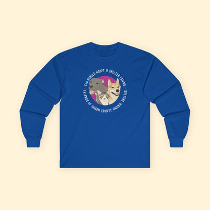 Long Sleeve Tee | FUNDRAISER | Friends of Anson County Animal Shelter - Detezi Designs - 60951118322082505670
