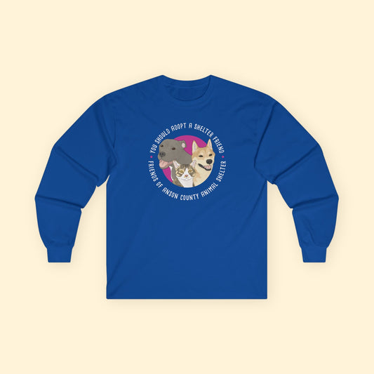 Long Sleeve Tee | FUNDRAISER | Friends of Anson County Animal Shelter - Detezi Designs - 60951118322082505670