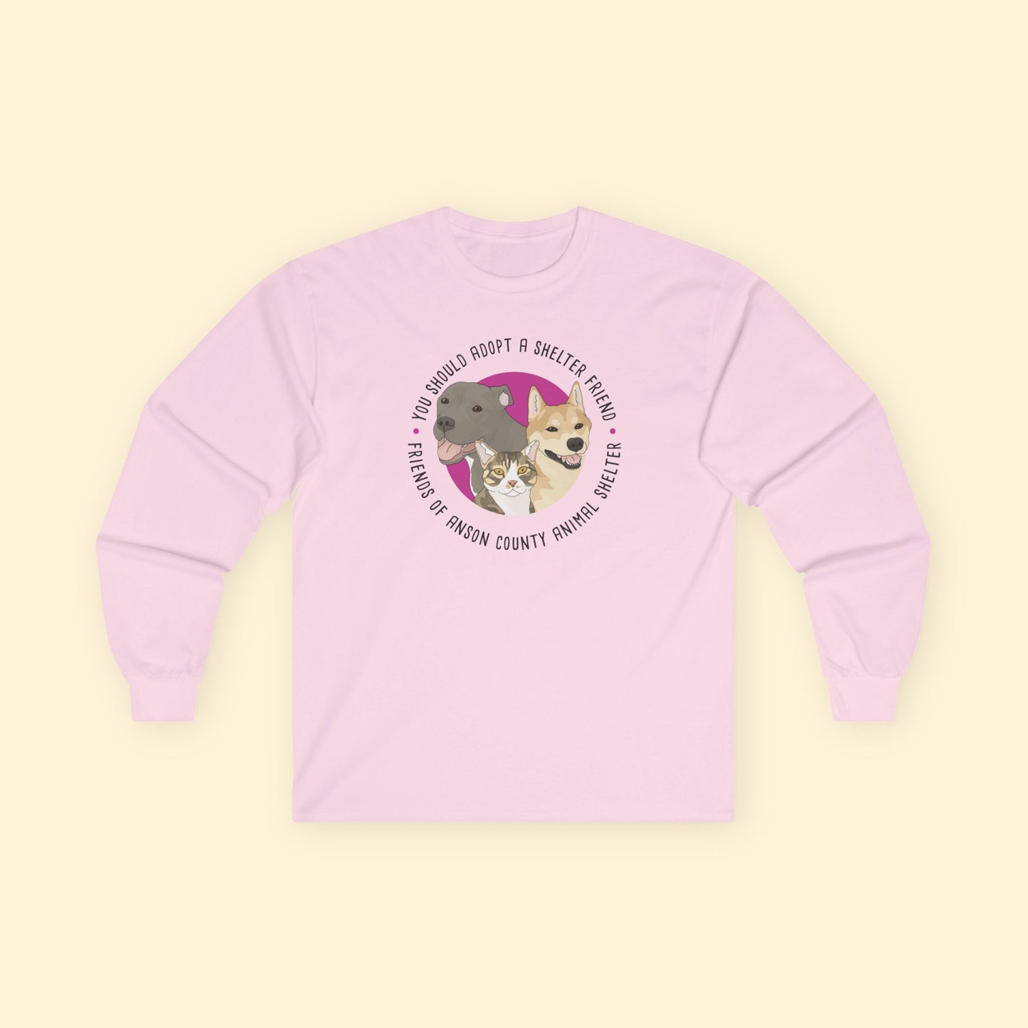 Long Sleeve Tee | FUNDRAISER | Friends of Anson County Animal Shelter - Detezi Designs - 81706871832491818075
