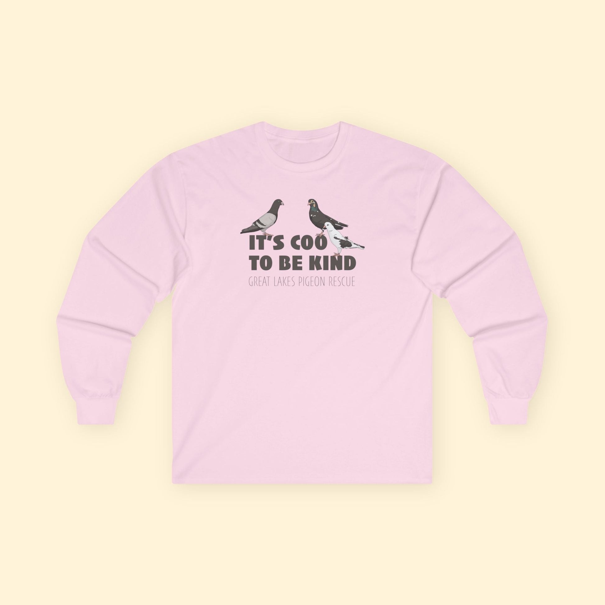 Long Sleeve Tee | FUNDRAISER | Great Lakes Pigeon Rescue - Detezi Designs - 19113891374238616988